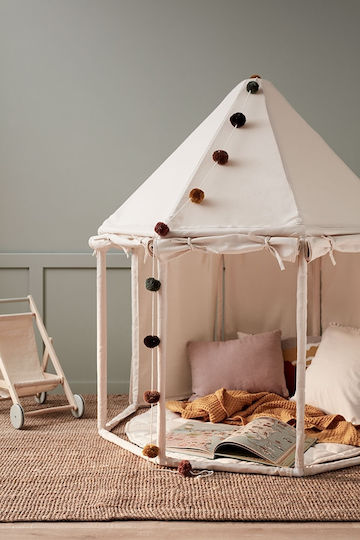 Kids Concept Παιδική Σκηνή Κάστρο Montessori Λευκό για 3 χρονών και άνω