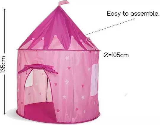 BS Toys Cort pentru Copii Castelul Pop Up Princess Roz pentru 3+ ani