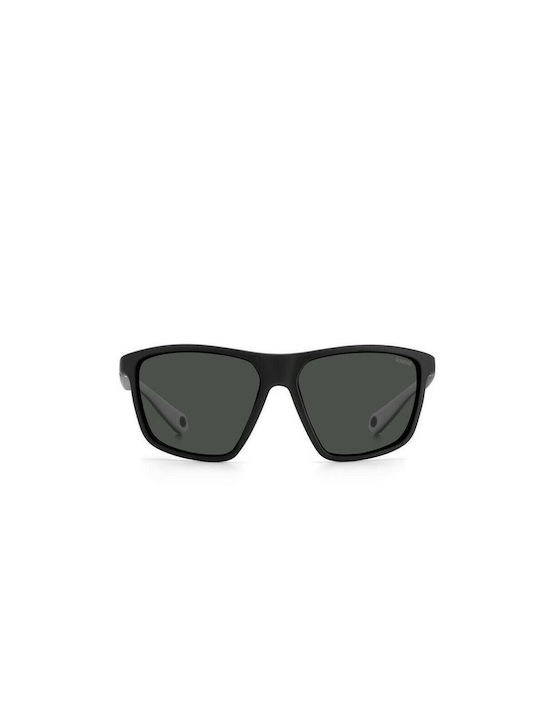 Polaroid Men's Sunglasses with Black Acetate Frame and Black Polarized Lenses PLD 7040/S 08A/M9