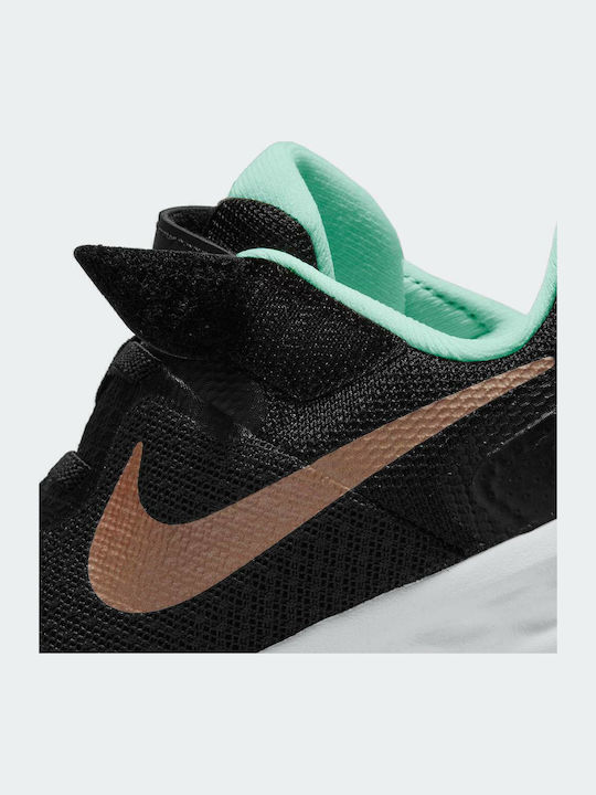 Revolution Revolution Kids Sports Shoes Running with Hoop & Loop Closure Black / Metallic Red Bronze / Pink Foam