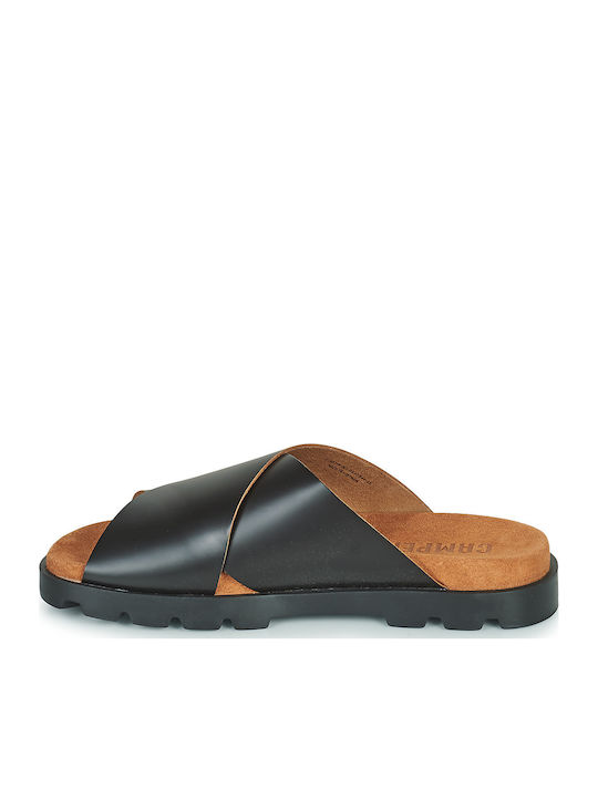 Brutus Leder Herrensandalen in Schwarz Farbe