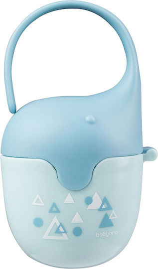 Babyono Case Pacifier Elephant made of Plastic Light Blue