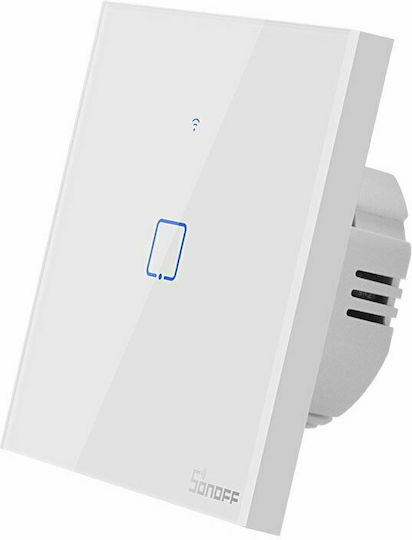 Sonoff TX T1 Recessed Touch Wall Switch Wi-Fi Lighting One-Way with Frame White