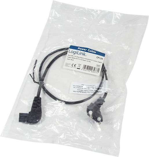 LogiLink Euro IEC C7 Kabel 0,75m Schwarzes CP134