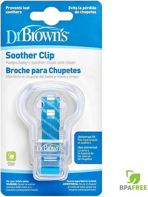 Dr. Brown's Ribbon Pacifier made of Fabric Blue Striped AC 990