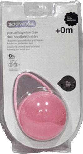 Suavinex Suavinex Schnullerzubehör Duo Kunststoff Rosa 2 Stück