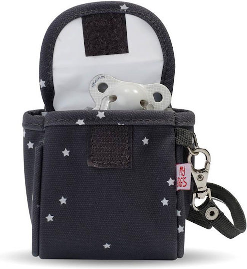 My Bag's Pacifiers Accessories My Mini Star's Fabric Gray Case