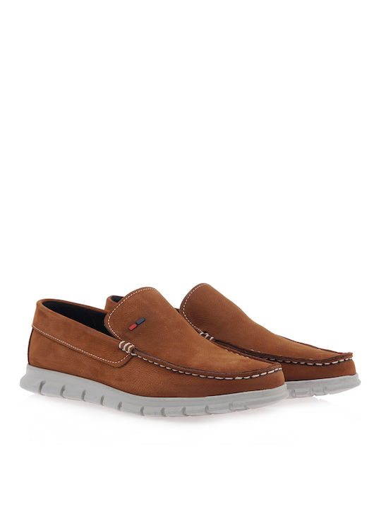 WEPSS LOAFERS O507U1531659 - ΤΑΜΠΑ NUBUCK 153-TAN NUBUK LEATHER