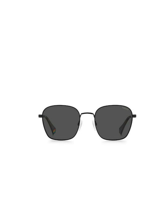 Polaroid Sunglasses with Black Metal Frame and Black Polarized Lens PLD6170/S 807/M9