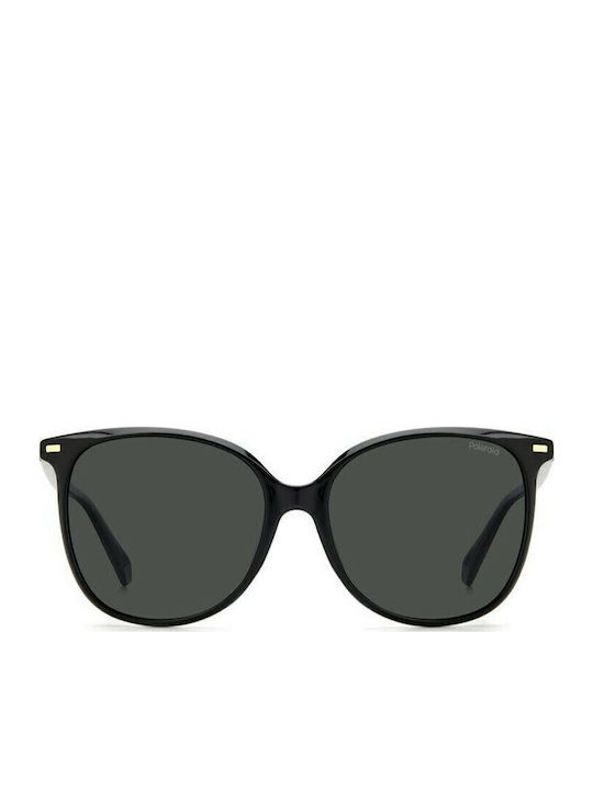 Polaroid Sunglasses Μαύρα with Acetate Frame & Black Lens Polaroid Sunglasses Μαύρα with Acetate Frame & Black Lens