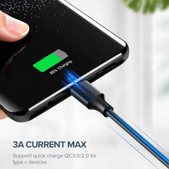 Ugreen US287 USB 2.0 Cable USB-C male - USB-A Λευκό 2m 60123