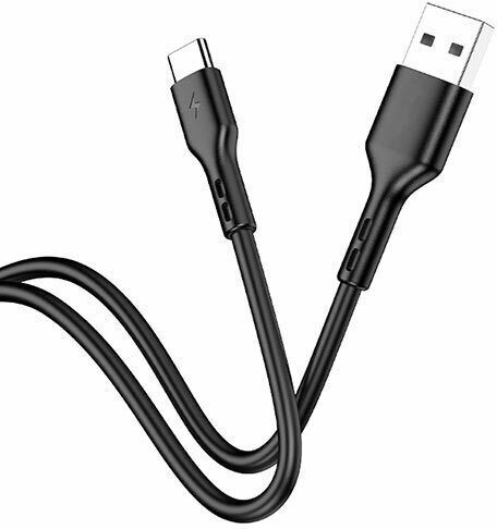 Lamtech USB 2.0 Cable USB-C male - USB-A 18W Black 2m (LAM446834)