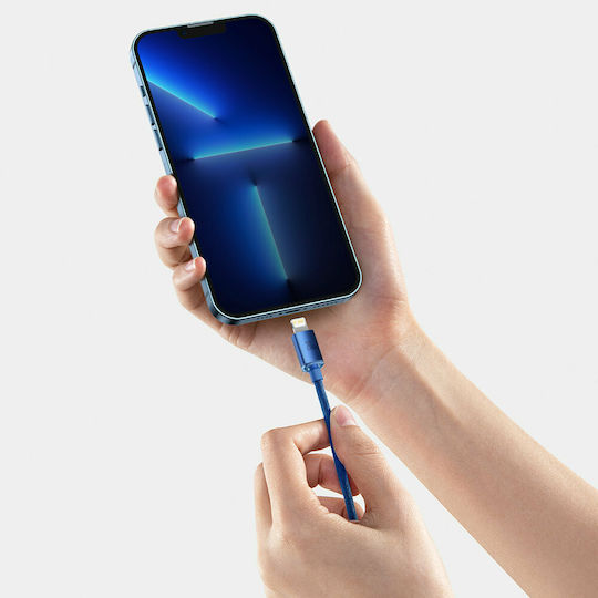 Baseus Crystal Shine Braided USB-C to Lightning Cable 20W Blue 2m (CAJY000303)