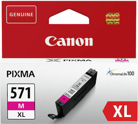 Canon CLI-571XL Original InkJet Printer Ink Magenta (0333C001)
