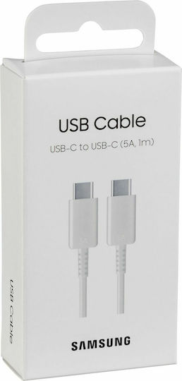 Samsung USB 2.0 Cable USB-C Male - USB-C 45W White 1m EP-DN975BWEGWW
