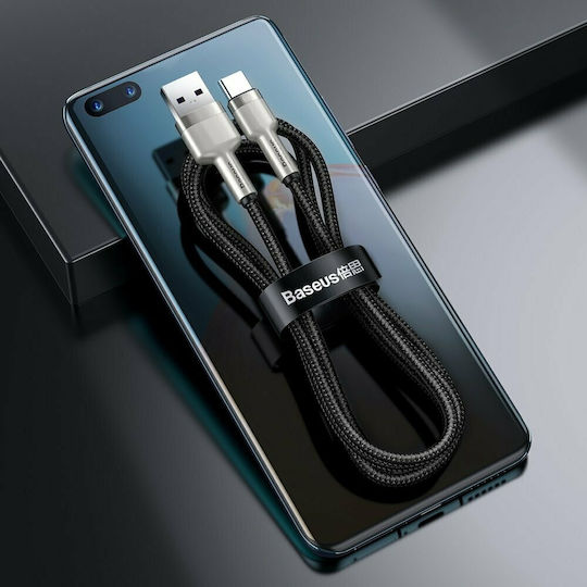 Baseus Cafule Braided USB 2.0 Cable USB-C male - USB-A 66W PD Μαύρο 2m CAKF000201
