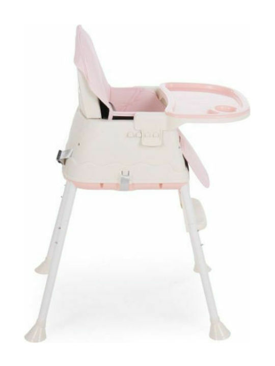 Kikka Boo Creamy Baby Hochstuhl 3 in 1 Rosa