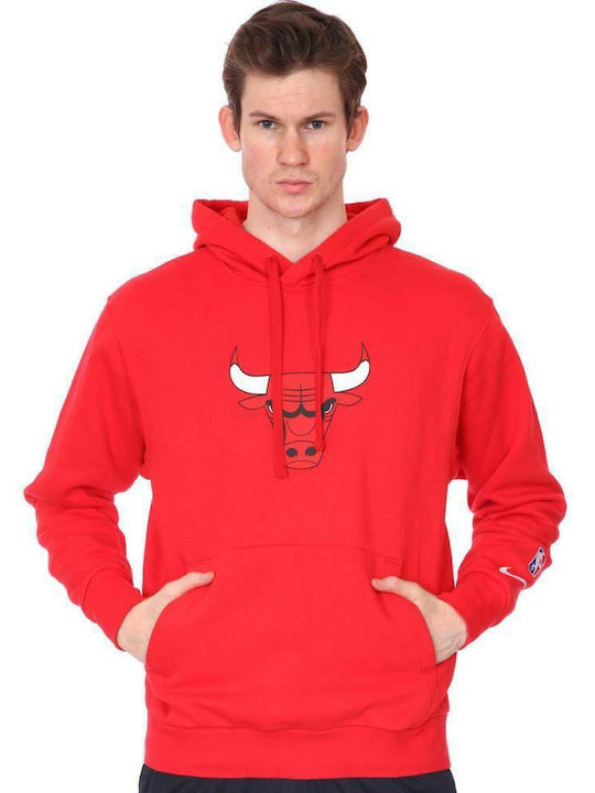 Chicago Bulls Essential Hanorac Fleece cu Glugă Roșu