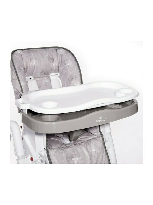Lorelli Gusto Foldable Baby Highchair with Adjustable Height Gray Rabbits