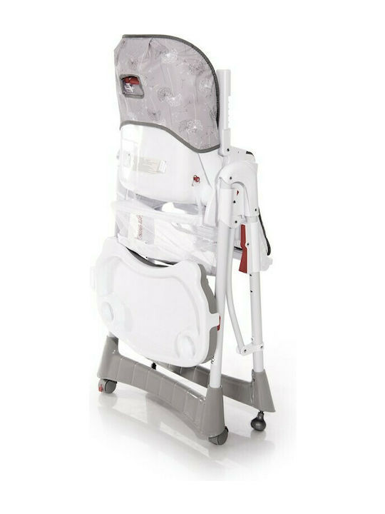 Lorelli Gusto Foldable Baby Highchair with Adjustable Height Beige Daisy