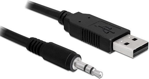 USB 2.0 Kabel USB-A-Stecker - 3,5 mm Stecker Schwarz 1m m13149
