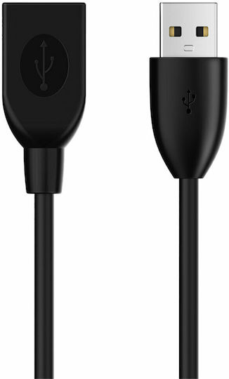Cabletime USB 2.0 Kabel USB-A-Stecker - USB-A-Buchse Schwarz 1.5m