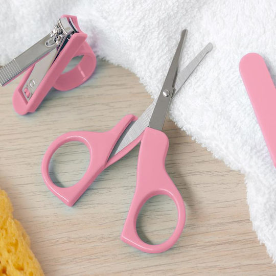 Kiokids Σετ Περιποίησης Νυχιών Μωρού Pink 2τμχ