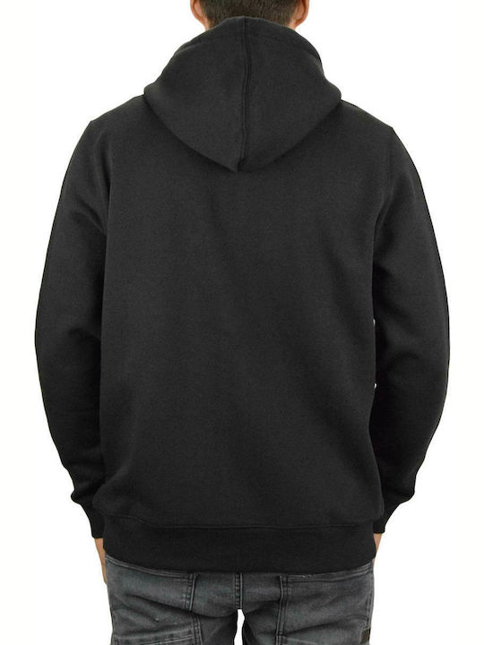 Dickies Oakport Men's Sweatshirt Jacket with Hood and Pockets Black