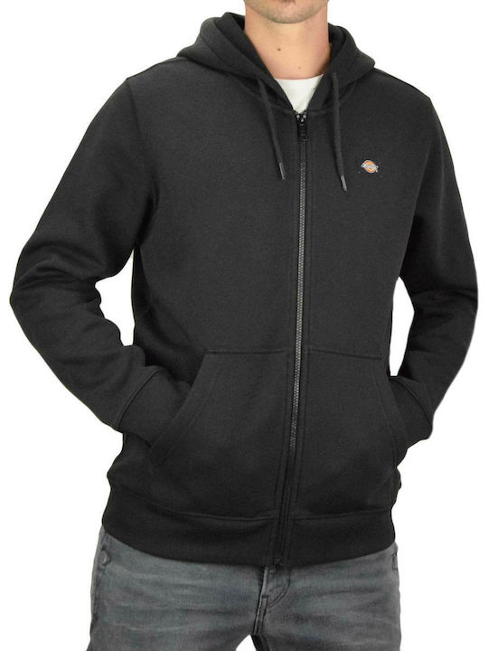 Oakport Cardigan With Hood Black