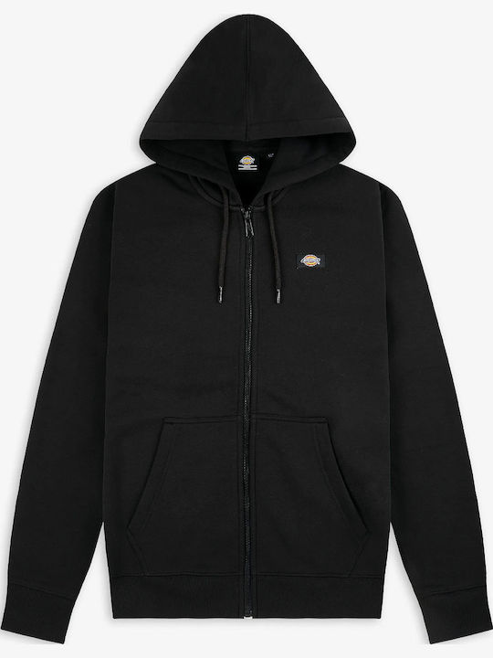 Oakport Cardigan With Hood Black