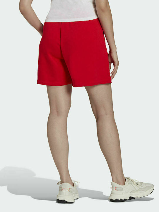 Adidas Adicolor Αθλητικό Γυναικείο Ψηλόμεσο Σορτς Vivid Red