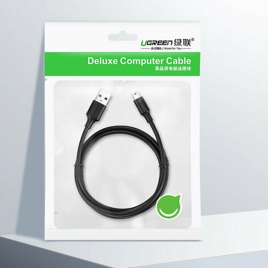Ugreen USB 2.0 Kabel USB-A-Stecker - Mini-USB-A-Stecker Schwarz 2m 30472