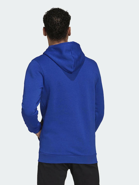 Adidas Essentials Linear Men's Sweatshirt with Hood & Pockets Bold Blue