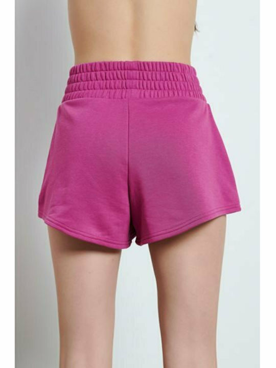 BodyTalk Women's High-waisted Sporty Shorts Fuchsia