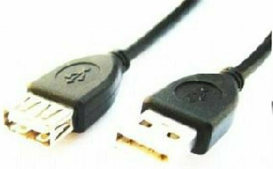 Cablexpert USB 2.0 Cable USB-A male - USB-A female Μαύρο 5m (USB-EXT-5M)