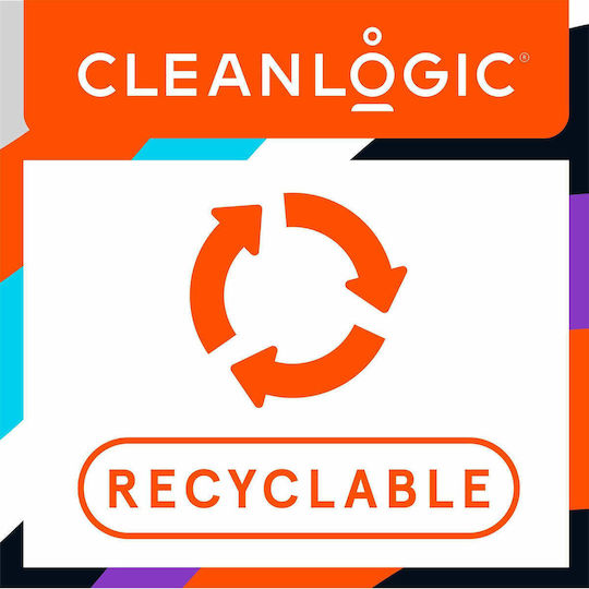 Cleanlogic Dual Texture Body Exfoliator Cleanlogic Bath Detoxify Σφουγγάρι Γκρι 1τμχ