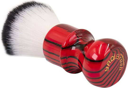 Yaqi Shaving Evil Zebra Shaving Brush with Synthetic Hair Bristles 26mm Red