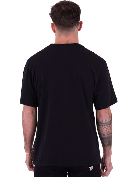Franklin & Marshall JM3012.000.1000P01-098 Ανδρικό T-shirt Μαύρο με Στάμπα