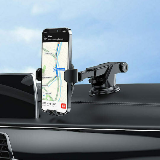 Borofone BH38 Suport Auto pentru Telefon 4.5" - 7" cu cârlige reglabile Neagră