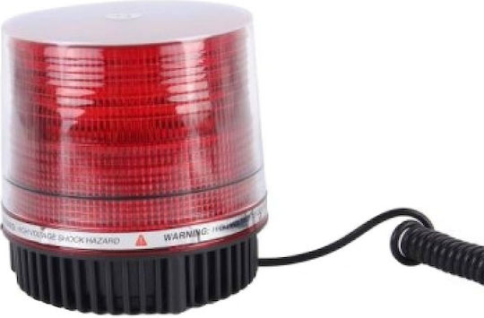 Auto Gs Φάρος Αυτοκινήτου 12V 10cm με Κόκκινο Φωτισμό