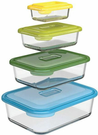 Joseph Joseph Nest Set Glass Lunch Boxes Multicolour 4 Pieces