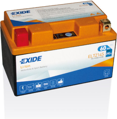 Exide li-ion Lithium Motorradbatterie YTZ14S 290A mit Kapazität 290Ah und 60Wh