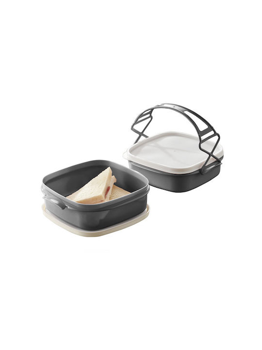 Herzberg Cutie pentru Mâncare Plastic Gri 21.5x19.5cm 1buc