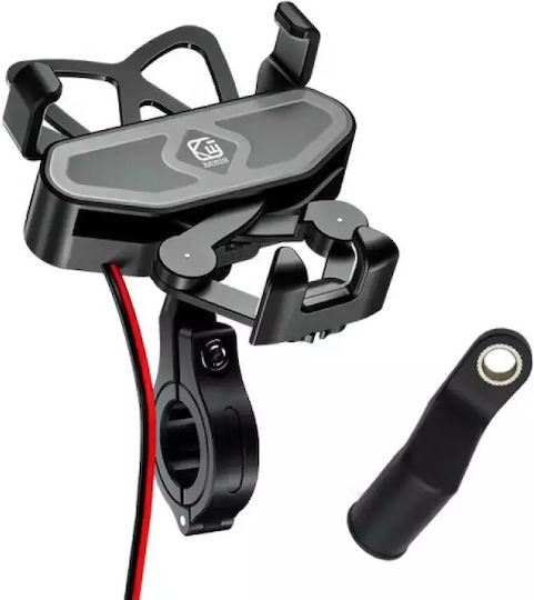 Kewig M10 Motorcycle Cellphone Mount with Adjustable Arm 3.5-6.5 for Steering Wheel 3.5 to 6.5 for Motorcycle Bicycle