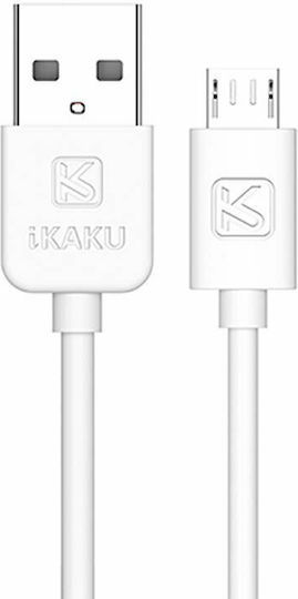 Kakusiga KSC-332 Regular USB 2.0 spre micro USB Cablu Alb 2m 1buc