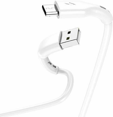 Lamtech Regular USB 2.0 to micro USB Cable Λευκό 1m (LAM440986)