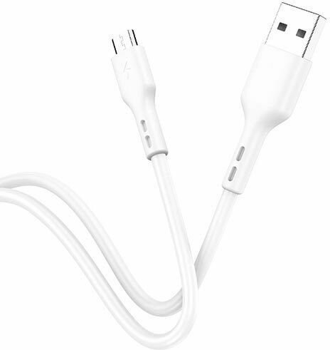 Lamtech Regular USB 2.0 to micro USB Cable Λευκό 1m (LAM440986)