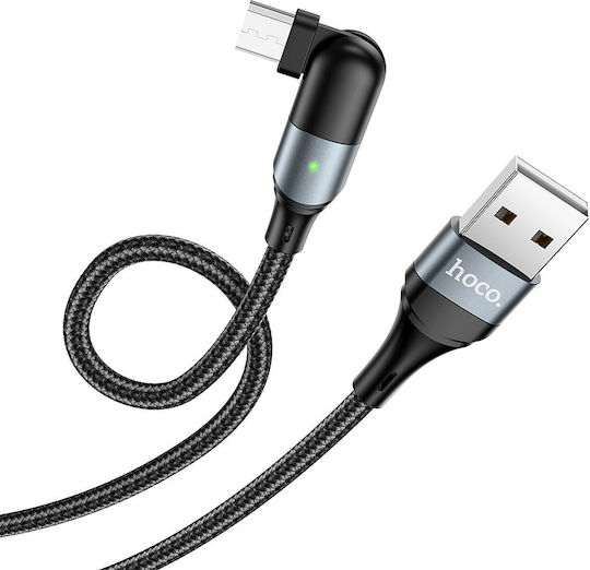 Remax Flat USB 2.0 to micro USB Cable Μαύρο 1m (Fast Safe)