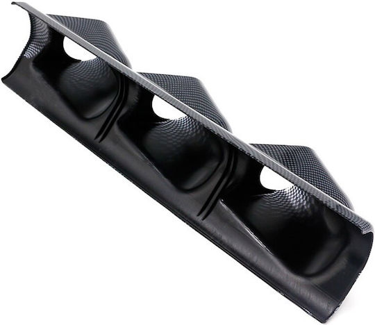 Auto Gs Prosport Car Column Triple Instrument Mount 52mm Carbon Type