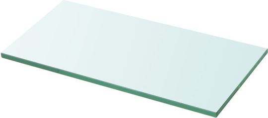 Wall Shelves (2 Pieces) 20x30x0.8 cm Transparent
